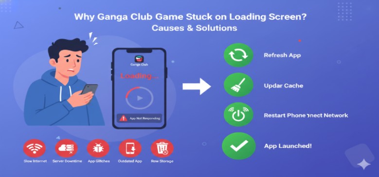 Why Ganga Club Game Stuck on Loading Screen? Causes & Solutions